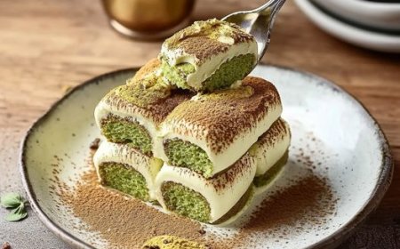 Poured Matcha Tiramisu Recipe