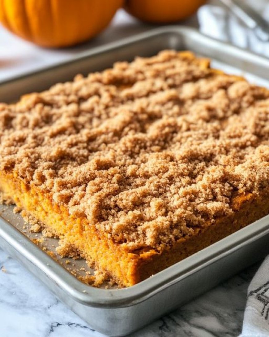 Pumpkin Spice Cake with Crumb Topping Ingredients