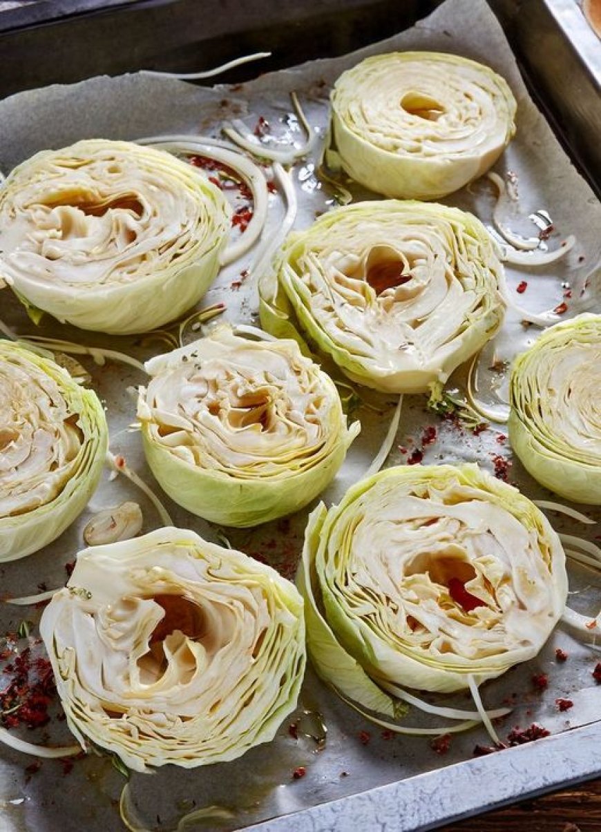 Baked Cabbage Steaks Directions