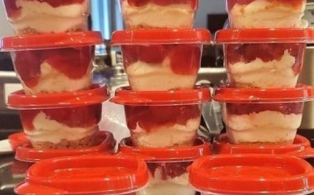 Cherry Cheesecake Jars Recipe