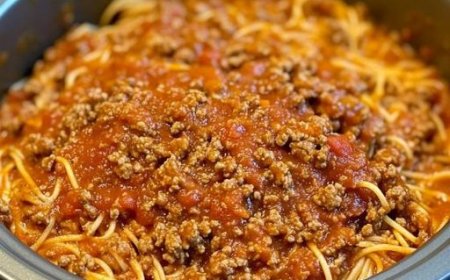 Slow Cooker Church Supper Spaghetti Recipe
