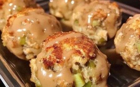 Leftover Turkey Stuffing Balls Recipe