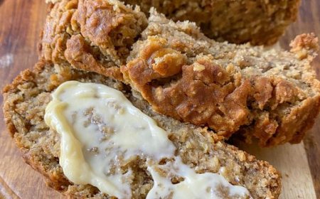 Gluten Free Oatmeal Banana Bread Recipe