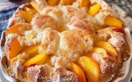 Peach Cobbler Pound Cake Recipe