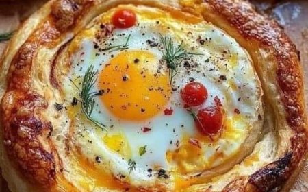 Egg and Cheese Stuffed Bazlama Bread Recipe