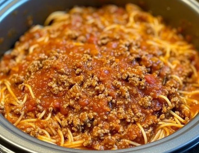 Slow Cooker Church Supper Spaghetti Recipe