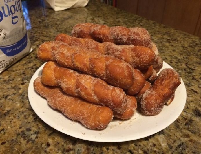 2 Ingredient Dough Cinnamon Twists Recipe