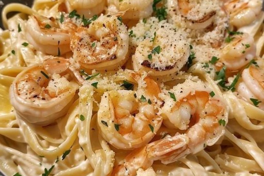Low Carb Shrimp Alfredo Pasta Recipe