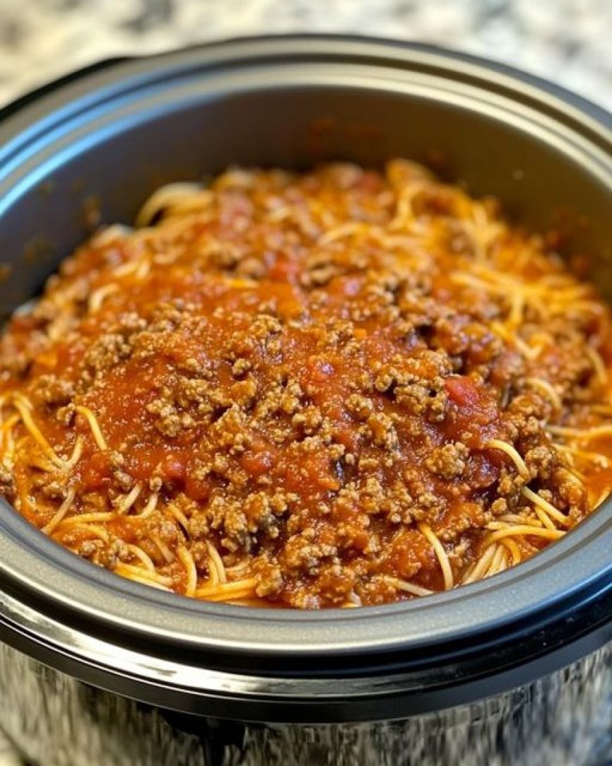 Slow Cooker Church Supper Spaghetti Ingredients