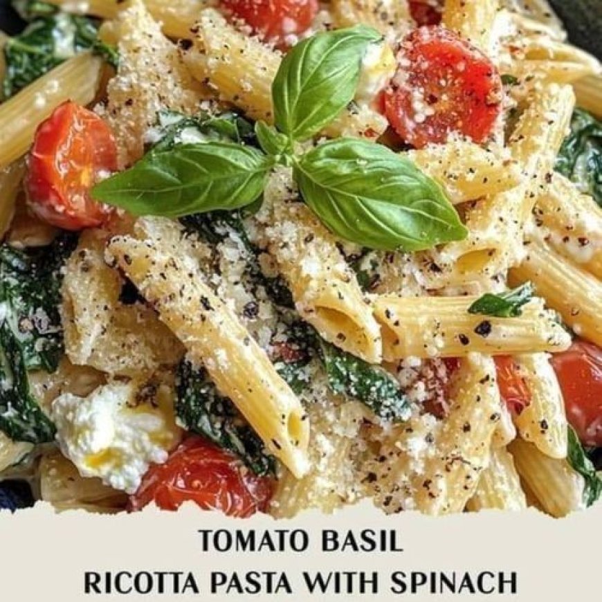 Low-Point Tomato Basil Ricotta Pasta with Spinach Ingredients