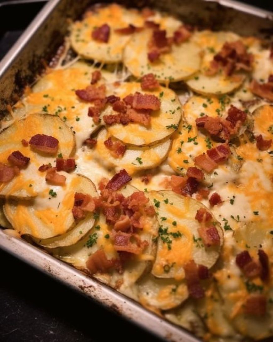 Baked Scalloped Potatoes with Bacon Ingredients