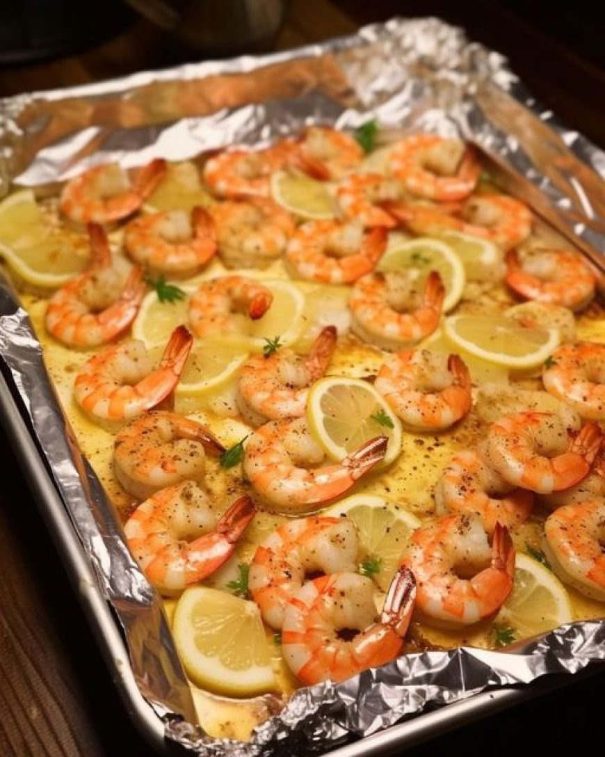 4-Ingredient Sheet Pan Lemon Butter Shrimp Ingredients