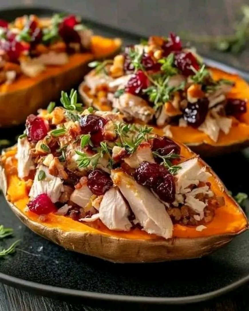 Roast Turkey and Cranberry Stuffed Sweet Potatoes Ingredients