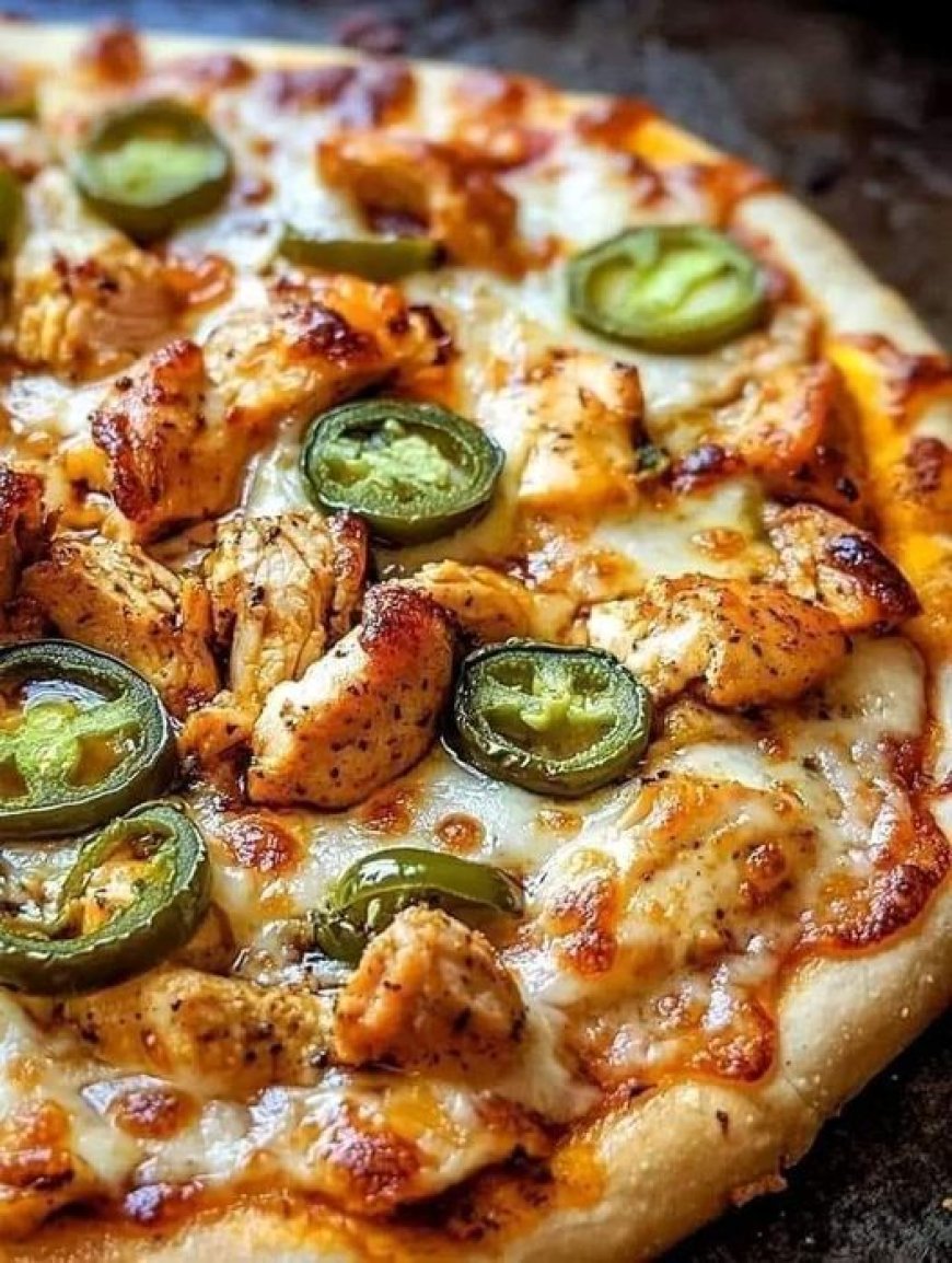 Spicy Chicken and Pickled Jalapeno Pizza Ingredients