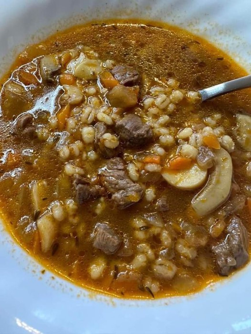 WW-Friendly Beef Barley Soup Ingredients