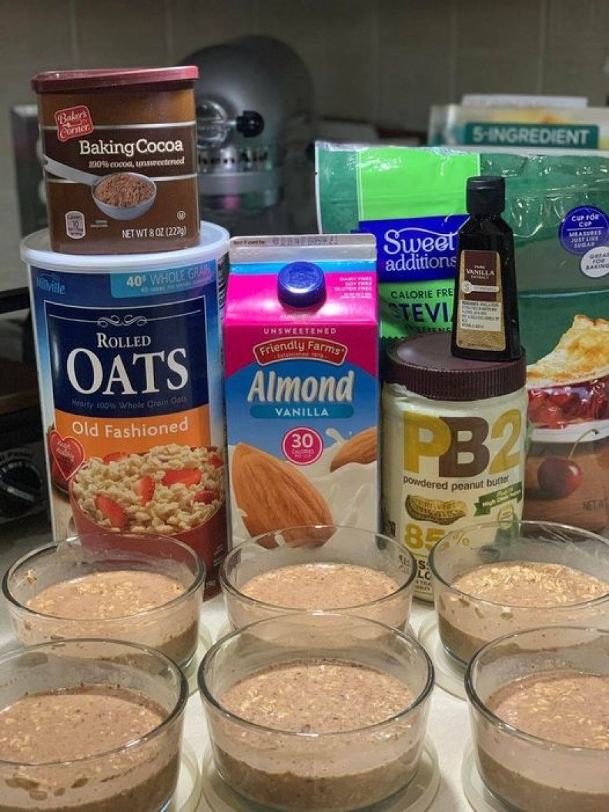 Peanut Butter Cup Overnight Oats Ingredients