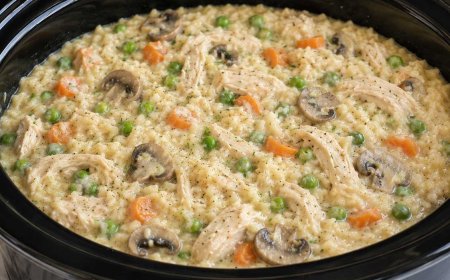 Slow Cooker No Peek Chicken & Rice Recipe