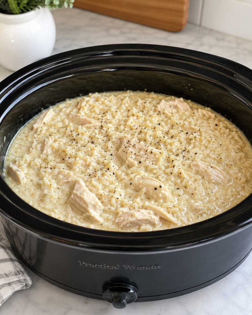 Slow Cooker No Peek Chicken & Rice Ingredients