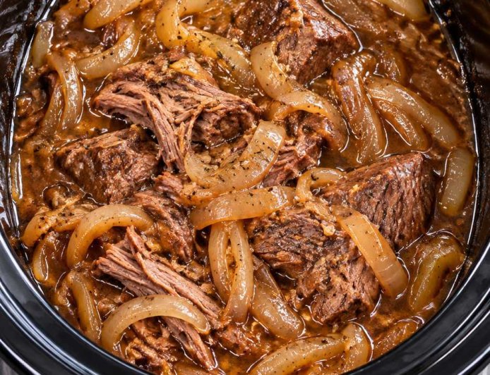 Slow Cooker French Onion Chuck Roast Recipe