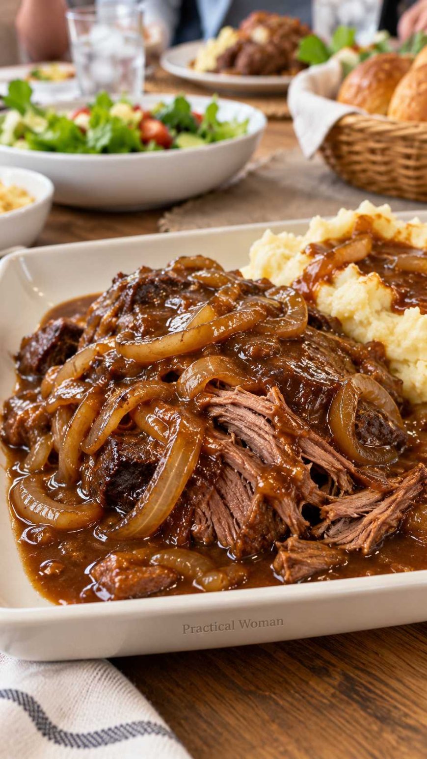 Slow Cooker French Onion Chuck Roast Directions:
